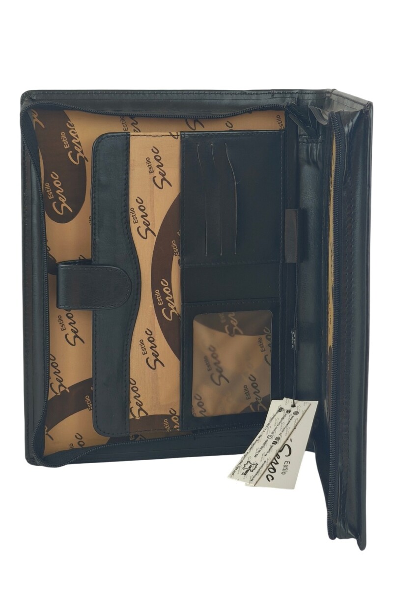 Dosier Mediano Profesional: Solución Elegante para la Organización de Documentos Negro