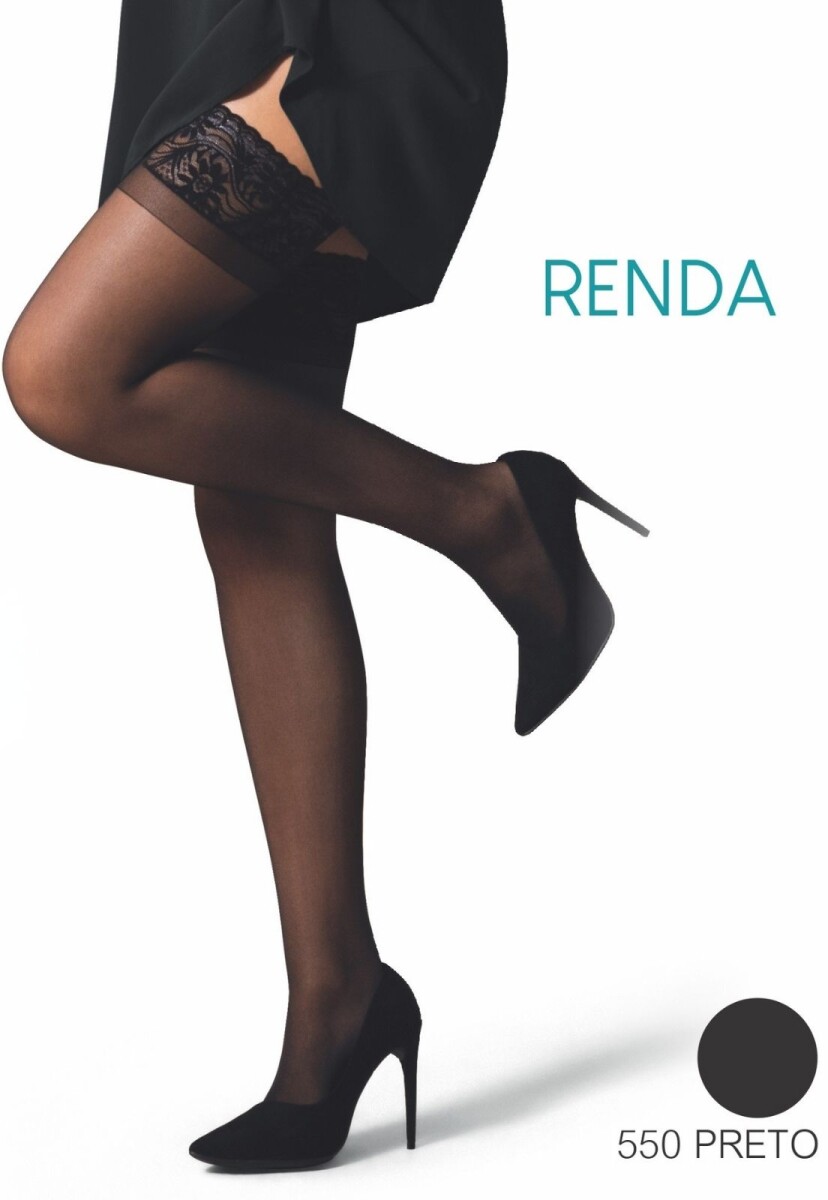 MEDIA 7/8 ENCAJE FIO 15 - NEGRO 