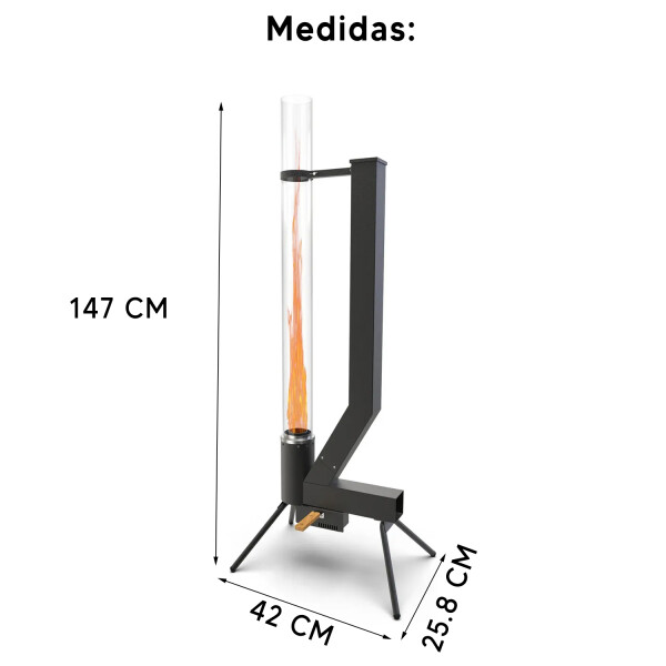 Estufa Calefactor Kassel De Pellets Ks-eep1 Exterior ESTUFA DE PALLETS EXTERIOR KS-EEP1