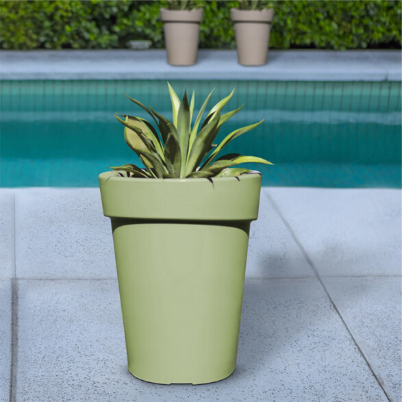 Maceta "GIPSY" Ø45 x 55cm. verde oliva -TRAMONTINA TD0294