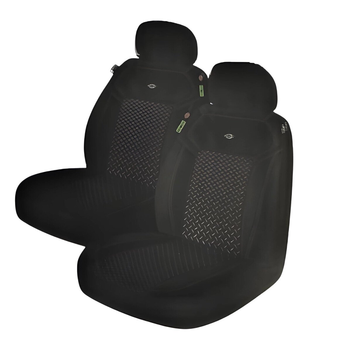 Cubre Asiento Delanteros fundas Auto Universal Tela Eco - Gris Oscuro 