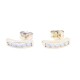 Aros oro 18 k con brillantes engarce carril. Aros oro 18 k con brillantes engarce carril.