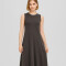 Vestido Barra Gris Medio