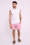 Short de baño estampado Rosa