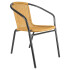 SILLA DE EXTERIOR METAL Y RATAN NATURAL SILLA DE EXTERIOR METAL Y RATAN NATURAL