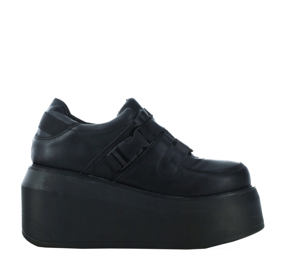 Zapato ARETHA con plataforma y broches Black