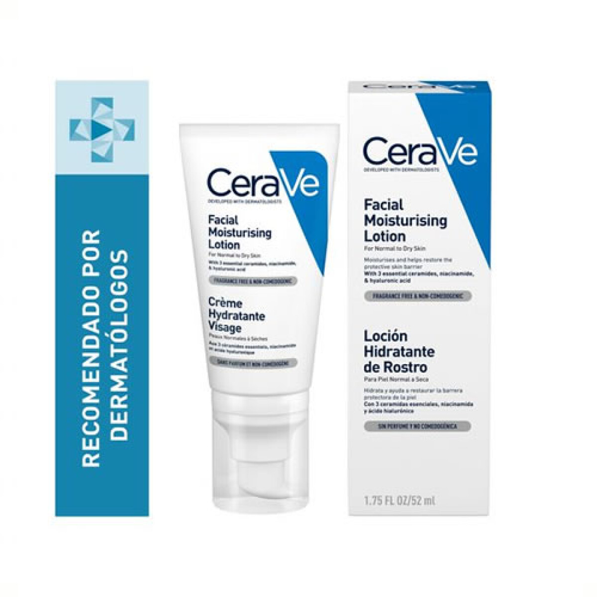 CeraVe Crema Facial Hidratante PM 52 ml – Hidratación Nocturna
