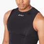 Core Compression Sleeveless - Hombre Black/silver