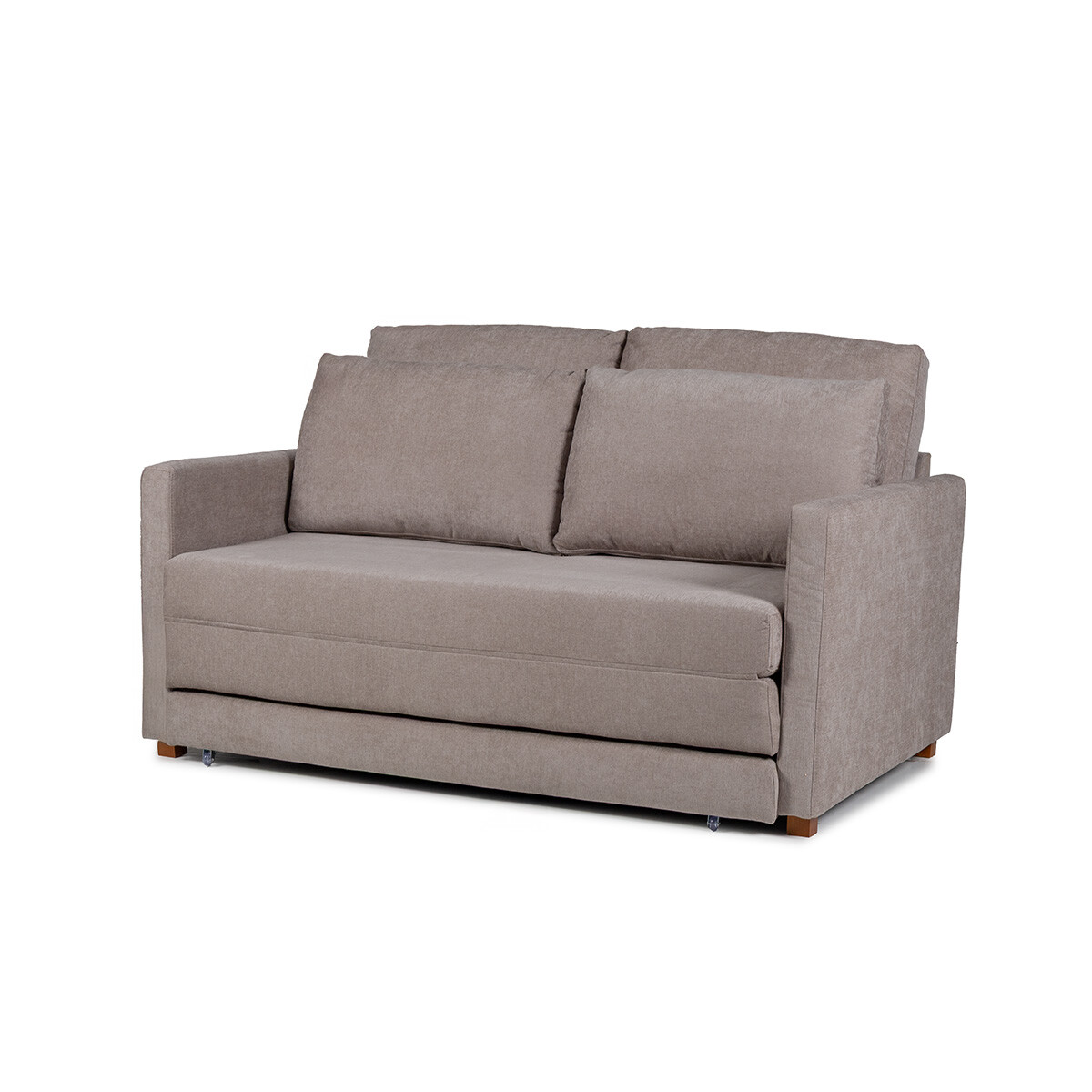 Sofá Cama Niki - Tela Microfibra - 10287 (Tostado) 