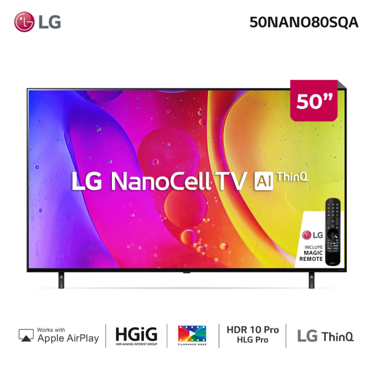 Smart TV LG 50" 4K 50Nano80Sqa 