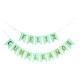 Guirnalda de Feliz Cumpleaños Verde Pastel