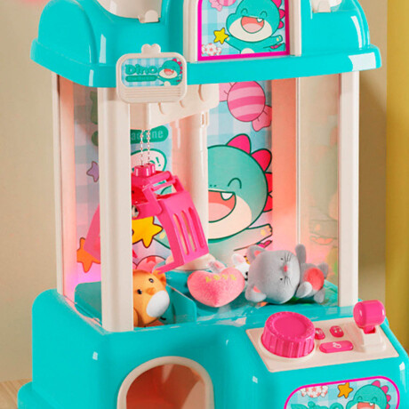 Máquina Infantil Grúa Juguetes De Peluches C/ Luz Celeste