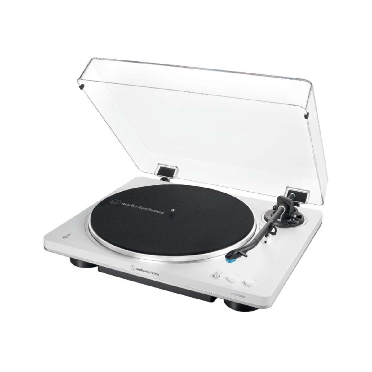 Bandeja De Vinilo Audio-technica At-lp70xbt - White/silver Con Blueetooth 