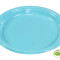 Plato Biodegradable 17cm x10Un Celeste