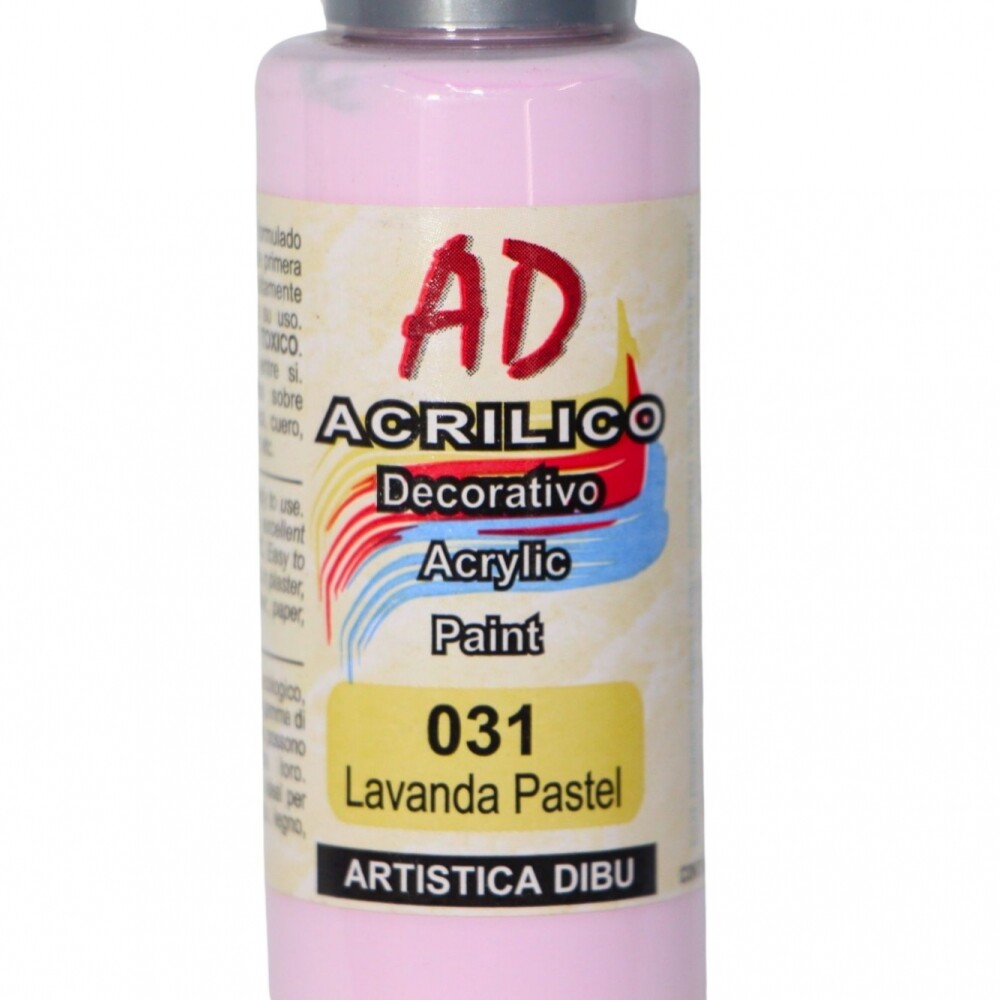 PINTURA ACRILICA ARTISTICA DIBU 60 ML. DIFERENTES COLORES COLOR LAVANDA PASTEL 031