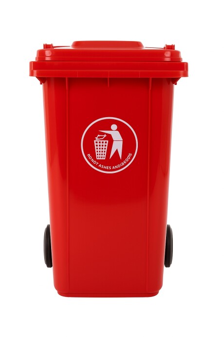 Contenedor De Residuos En Color Rojo - 240 Litros Contenedor De Residuos En Color Rojo - 240 Litros