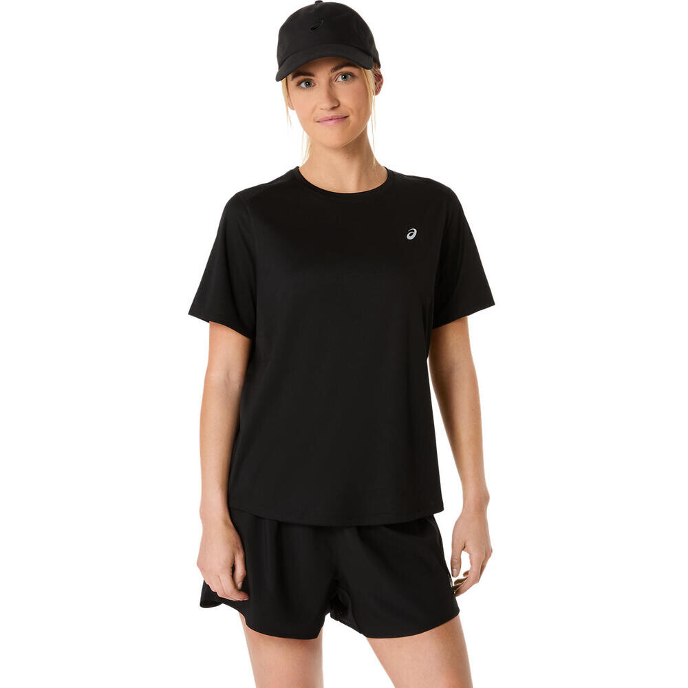 ASICS Silver Ss Top - Mujer Performance Black