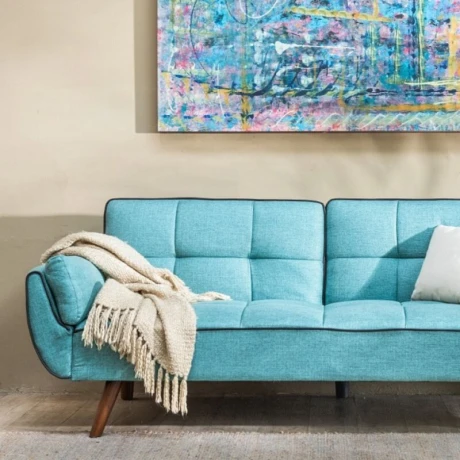Sofá Cama Frida 3 Cuerpos Azul