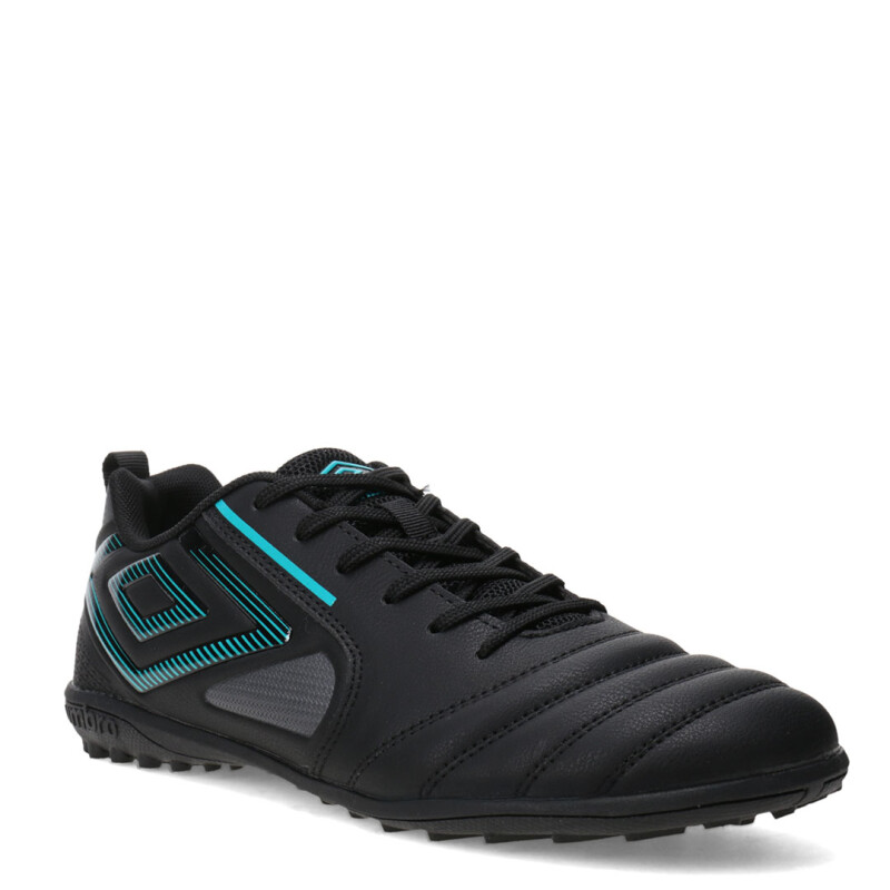 Championes de Hombre Umbro Futbol Vision Tf Negro - Turquesa