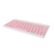 Set teclado y mouse inalámbrico rosa