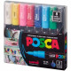 Marcadores uni-POSCA PC-1M (Punta Extra Fina 0.7 – 1 mm), en Estuche, Set de 8 Colores Marcadores uni-POSCA PC-1M (Punta Extra Fina 0.7 – 1 mm), en Estuche, Set de 8 Colores