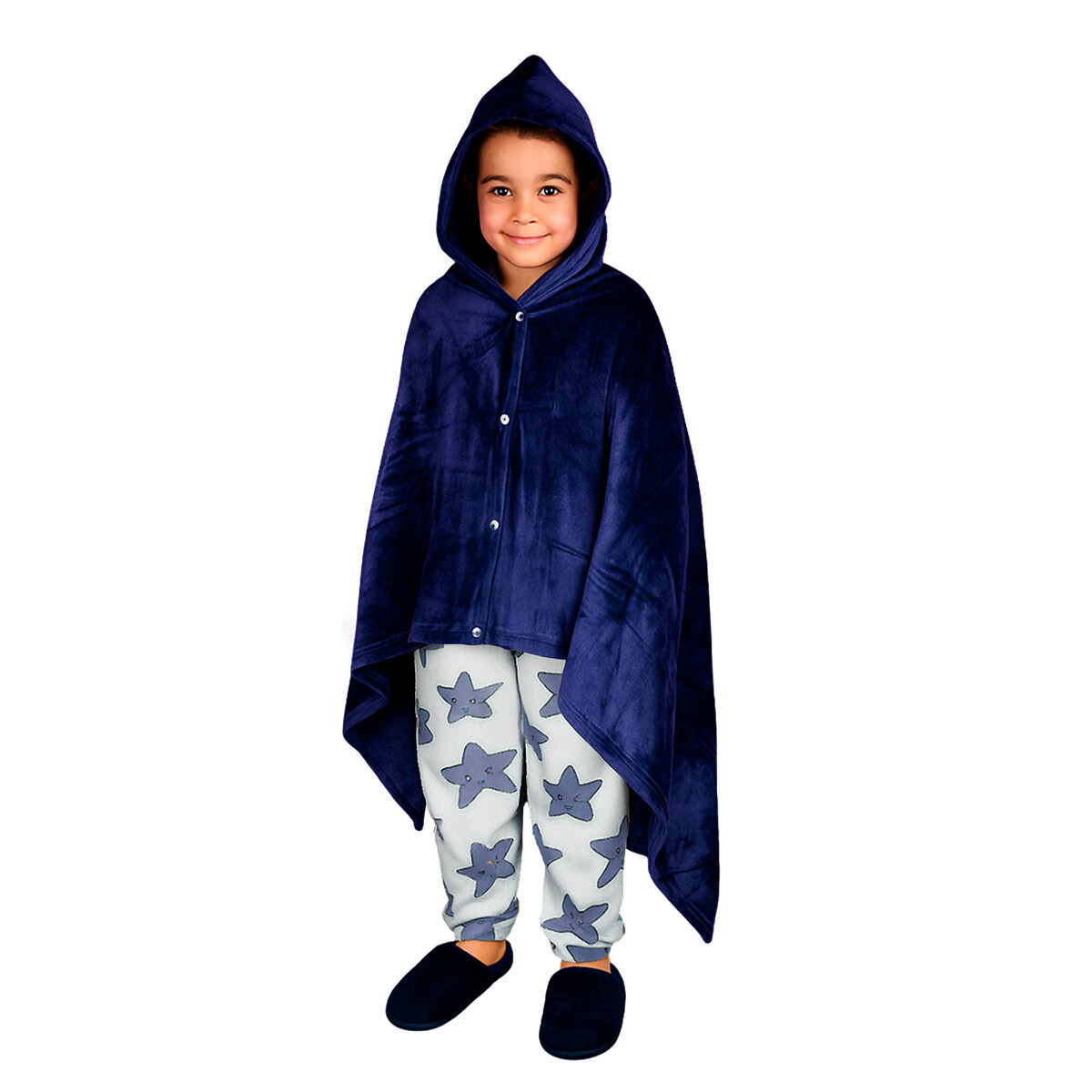 Manta polar con capucha infantil 