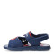 Sandalias Infantiles Disney Araña Velcro Azul - Rojo - Blanco