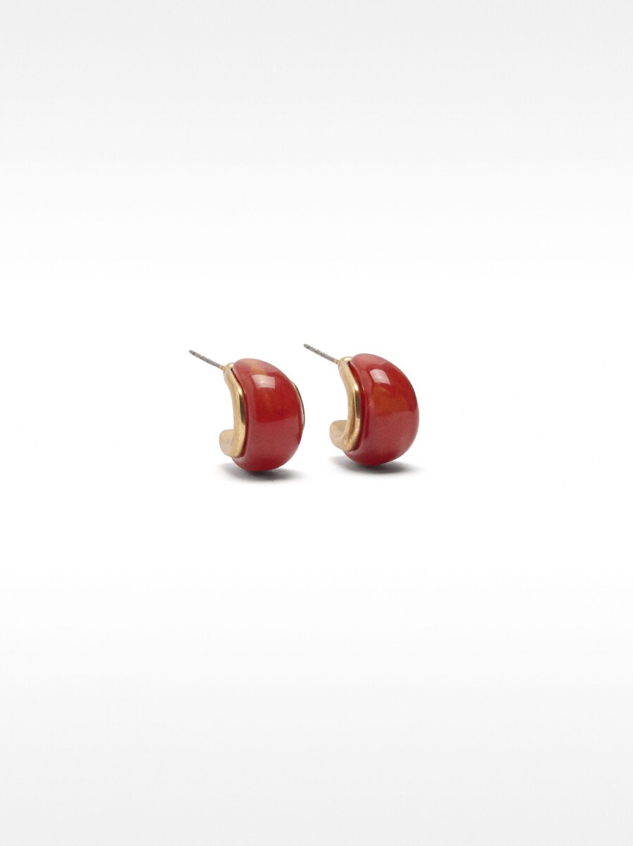 Pendientes De Resina - gris 