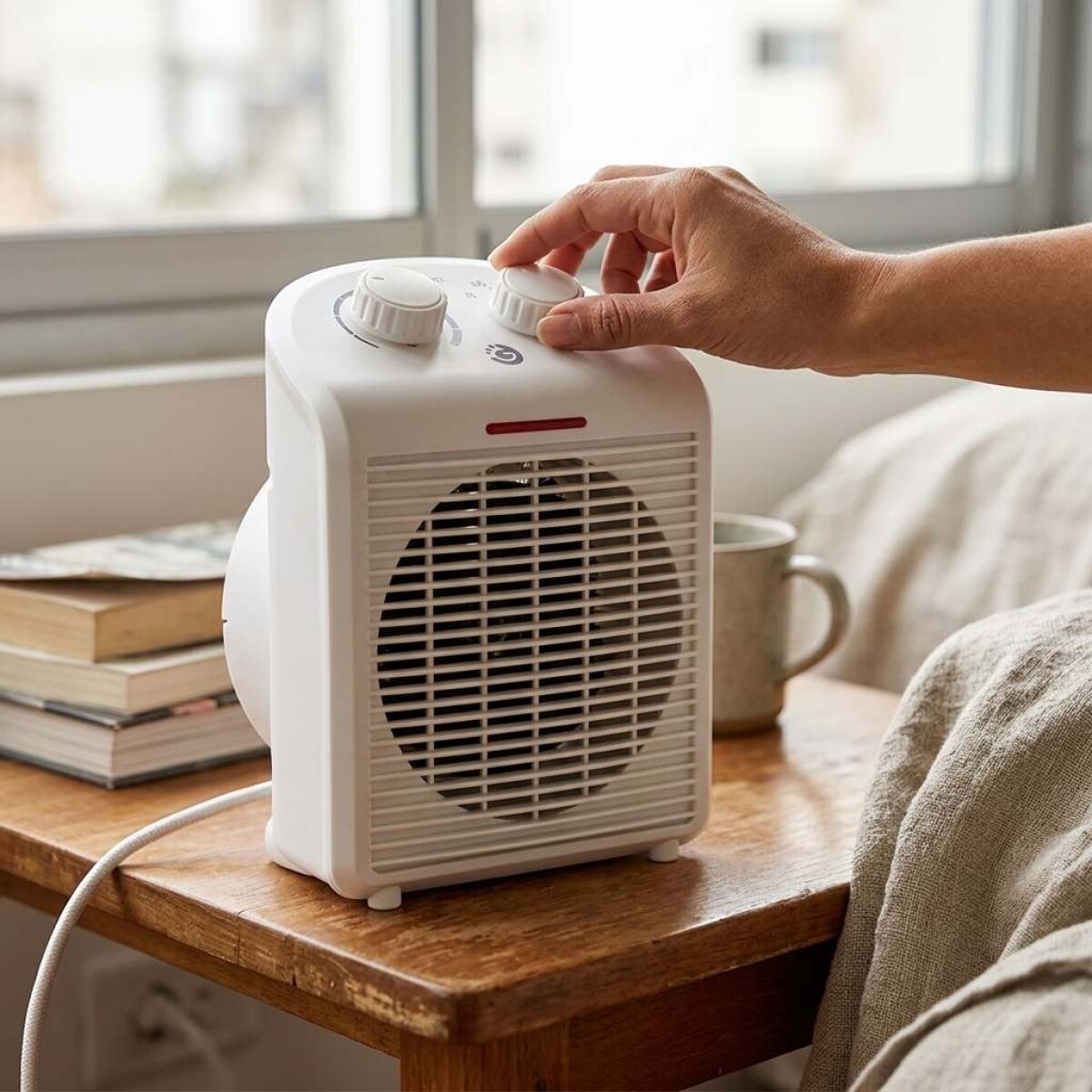 Caloventilador Goldtech 2000W 220V 2 Niveles Frío Calor - Blanco 
