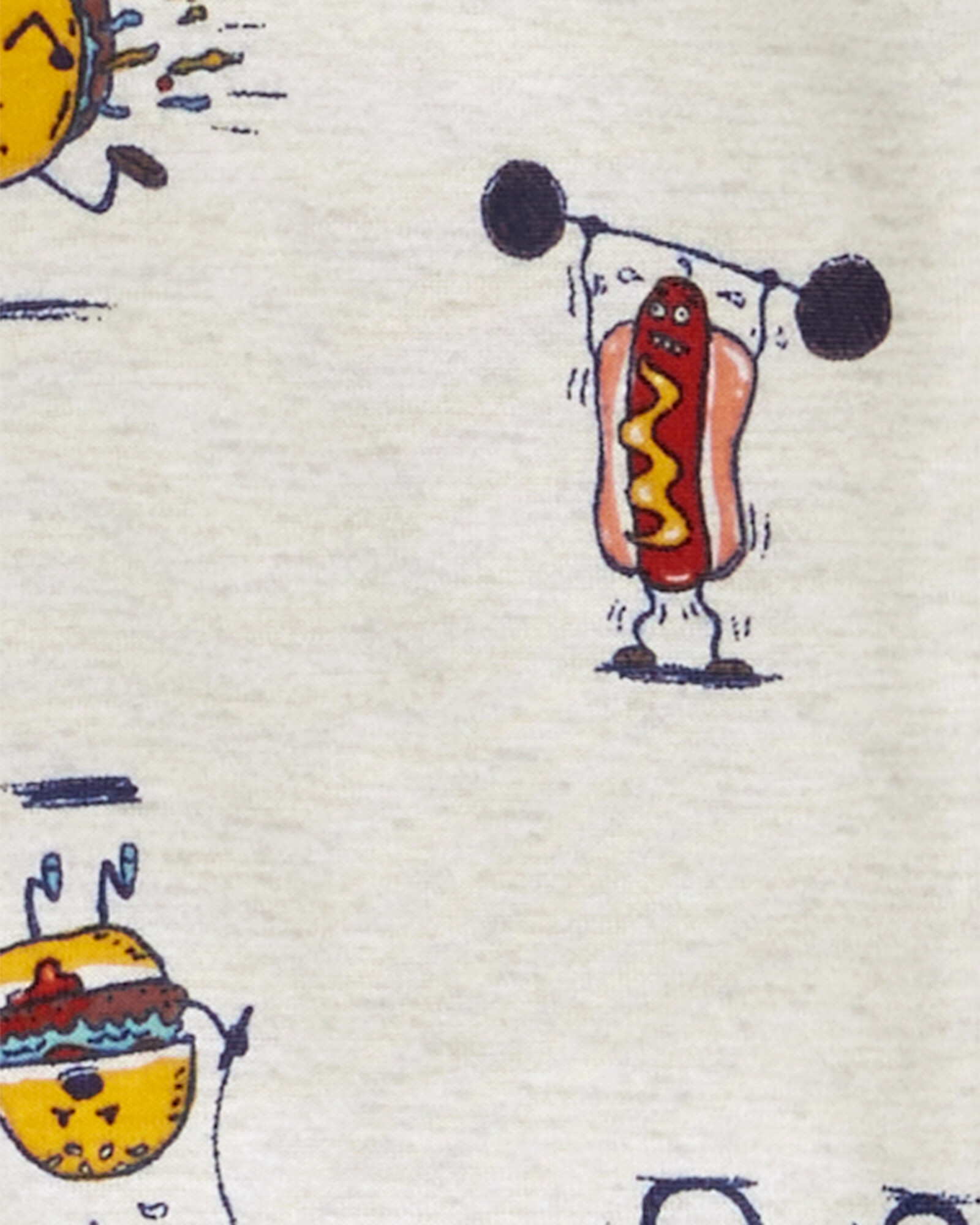 Pijama cuatro piezas de algodón, dos bermudas y dos remeras manga corta estampados Pijama cuatro piezas de algodón, dos bermudas y dos remeras manga corta estampados