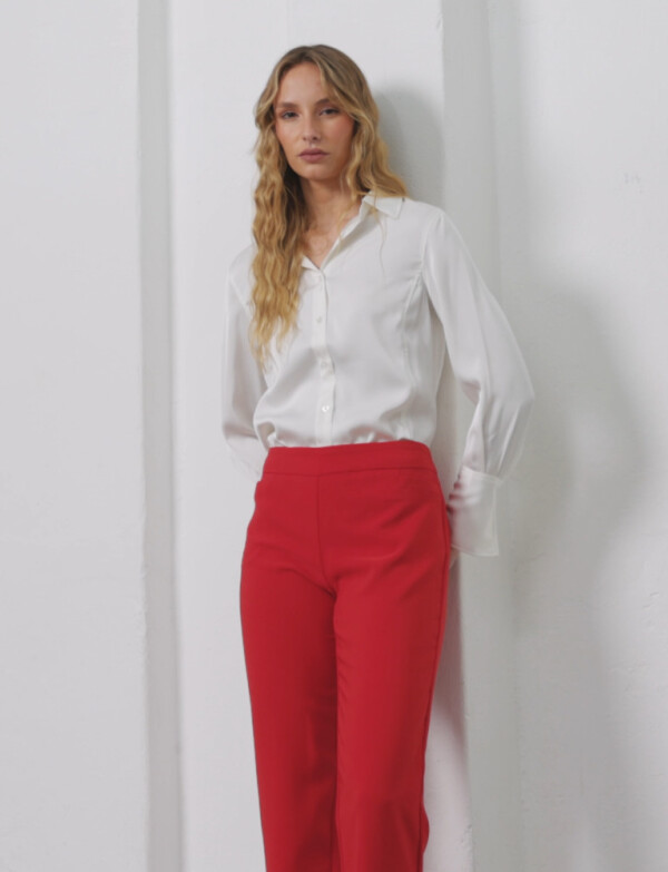Pantalon Pull On ROJO