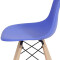 Kit X2 Silla Eames DKR Base En Madera Azul
