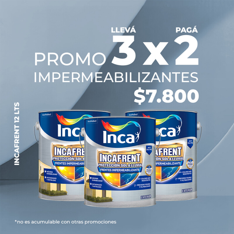 PROMO 3X2 INCAFRENT BLANCO 12 LTS PROMO 3X2 INCAFRENT BLANCO 12 LTS