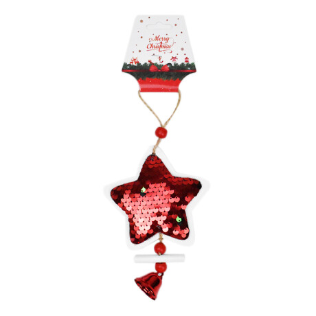 COLGANTE NAVIDEÑO MADERA CON LENTEJUELAS Y CENCERRO 18X9.5CM 4 DISEÑOS 26749 COLGANTE NAVIDEÑO MADERA CON LENTEJUELAS Y CENCERRO 18X9.5CM 4 DISEÑOS 26749