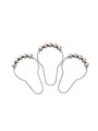 ARGOLLAS METALICAS PARA CORTINA BAÑO 12PCS PLATEADO