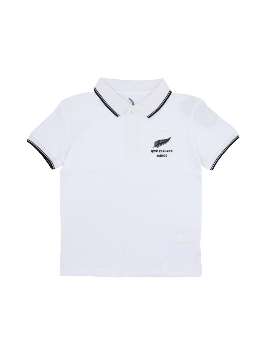 Remera Polo New Zealand - Blanco 