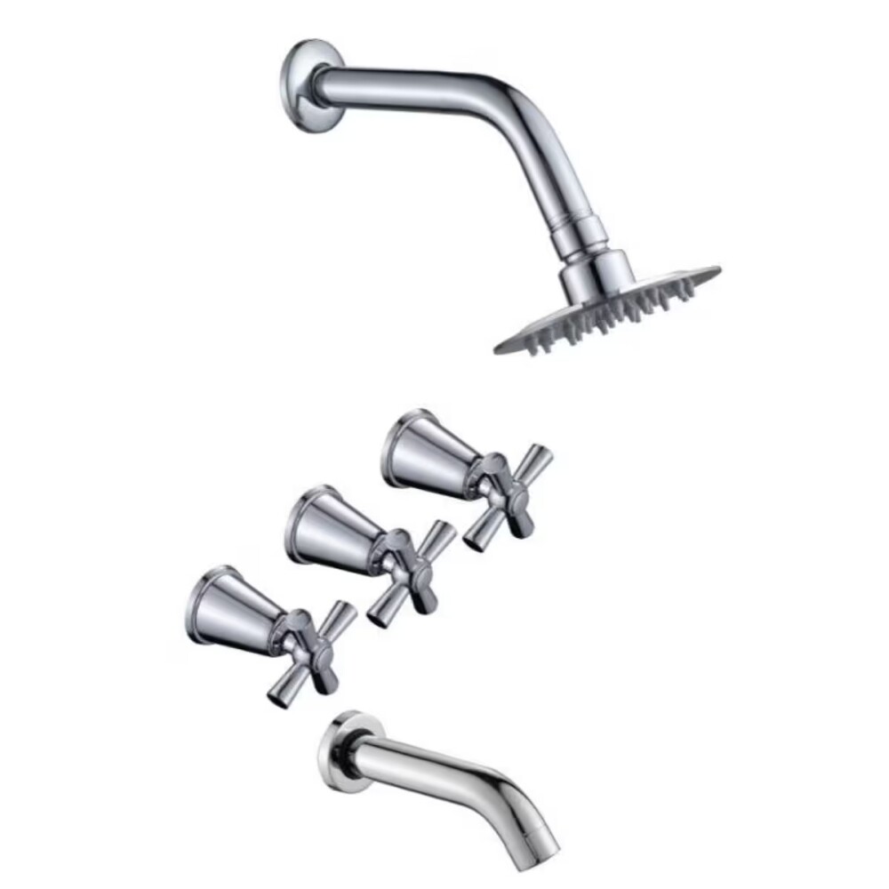 Griferia de ducha Cuzco Cromado Brillante Griferia De Ducha Cuzco Cromado Brillante