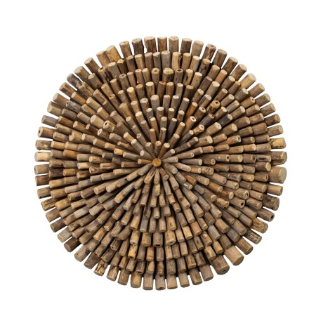 DECO PARED CIRCULAR NATURAL/BEIGE MADERA 1