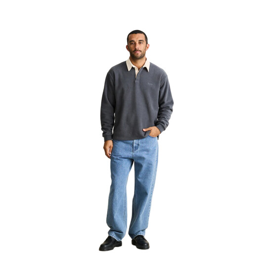 Buzo Rhythm Chasm Polo Fleece - Azul Buzo Rhythm Chasm Polo Fleece - Azul
