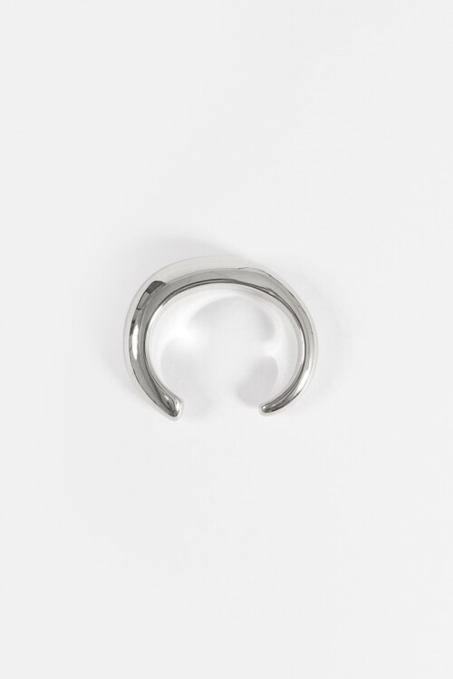 Pulsera cuff bold plateado