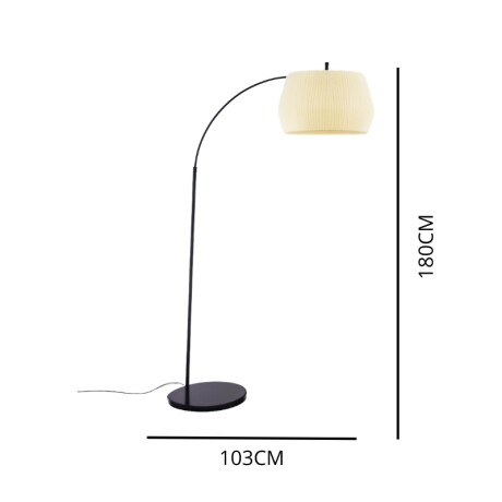 ARTEFACTO DECORATIVO DE PIE ORBIS Luminaria de Pie Orbis Beige