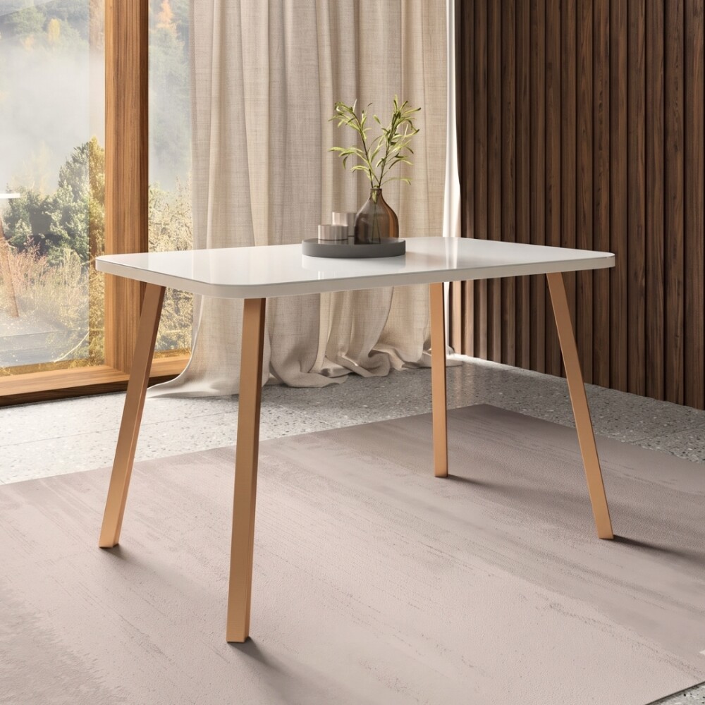 Mesa de comedor Rectangular Vidrio Hielo - Ariel Mesa de comedor Rectangular Vidrio Hielo - Ariel