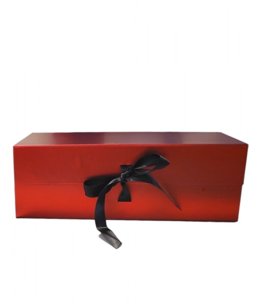 Caja rígida con imán 30x15x10,5 cm. ROJO