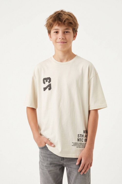 Remera m/c estampa NY CRUDO