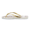 Tropical Brasil Ojota Slim Fashion Premium De Mujer - Dorado/blanco Dorado-blanco