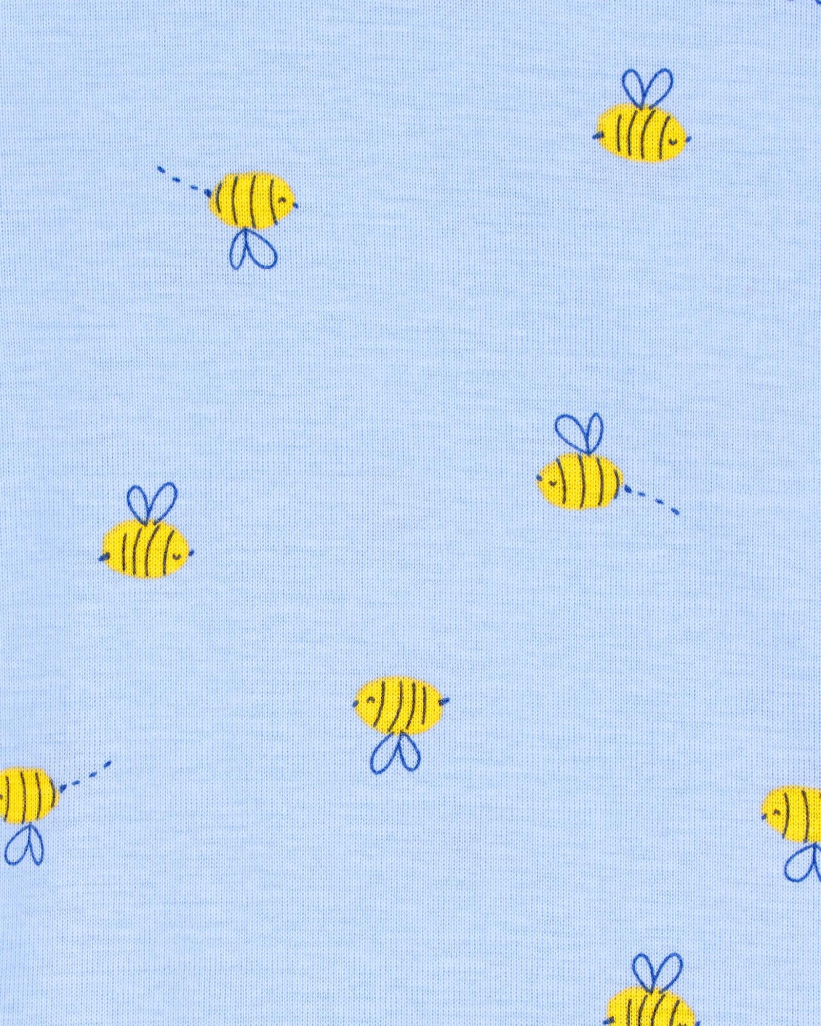 Pijama cuatro piezas de algodón, dos pantalones y dos remeras, diseño floral y abejas. Talles 2-5T Pijama cuatro piezas de algodón, dos pantalones y dos remeras, diseño floral y abejas. Talles 2-5T