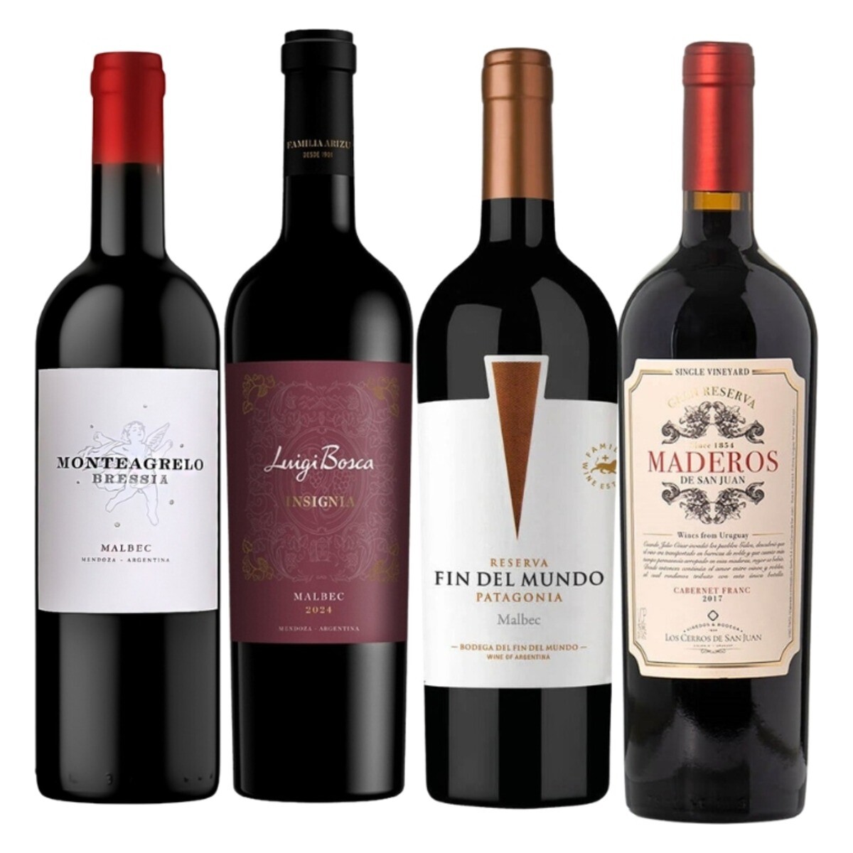 Caja 4 vinos premium 