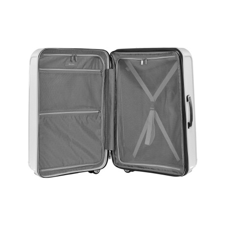 Valija carry on rí­gida con apertura delantera y cargador USB Verde