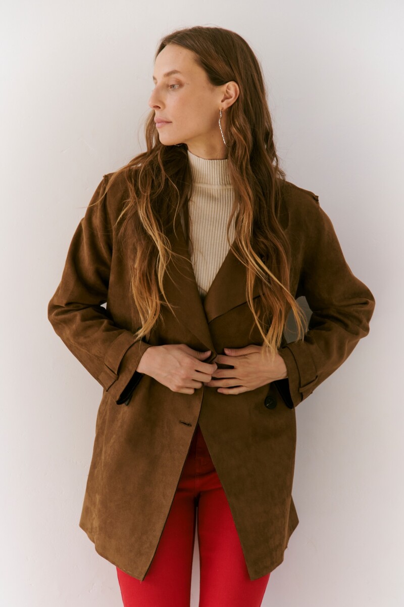 TRENCH SUEDE GAMUZA