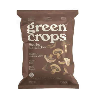 Snack Hongos y Pimienta 95 g Green Crops Green Crops Hongos Y Pimienta